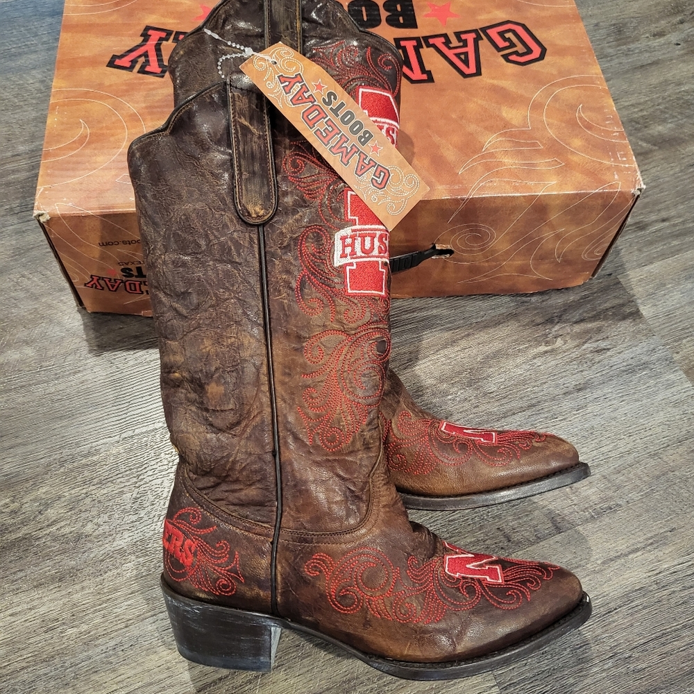 Gameday Boots Women's Boot Ladies 13 Inch University ofNebraska - Picture 2 of 9